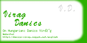 virag danics business card
